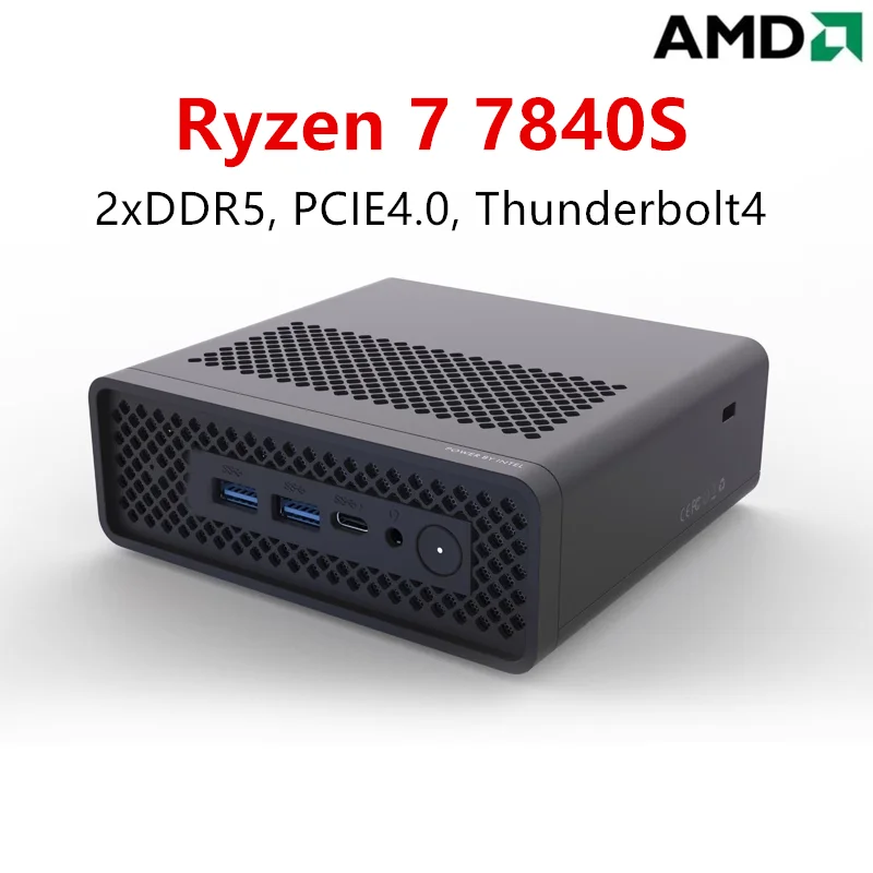 Topton ̴ PC ̸, AMD Ryzen 7 7840HS, 2 * DDR5, 5600MHz, PCIE4.0, USB4.0, Ʈ 4,  11, ޴ ǻ, 繫  6, ǰ